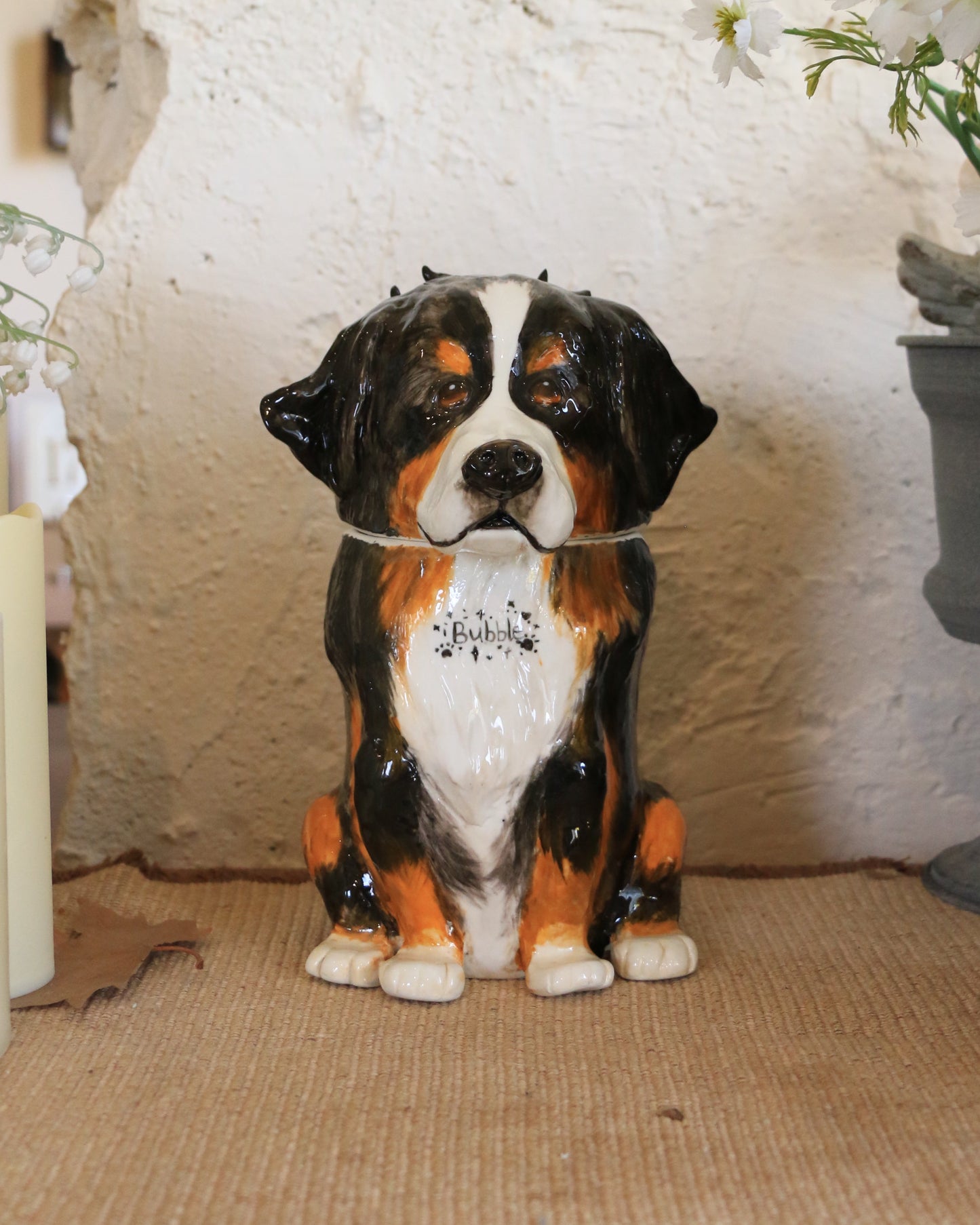 Custom Handmade Berner Sennenhund Urn