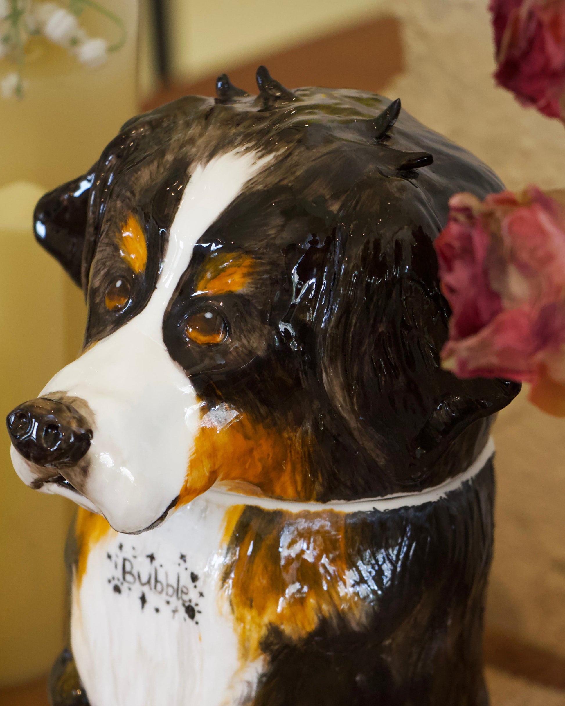 Custom Handmade Berner Sennenhund Urn