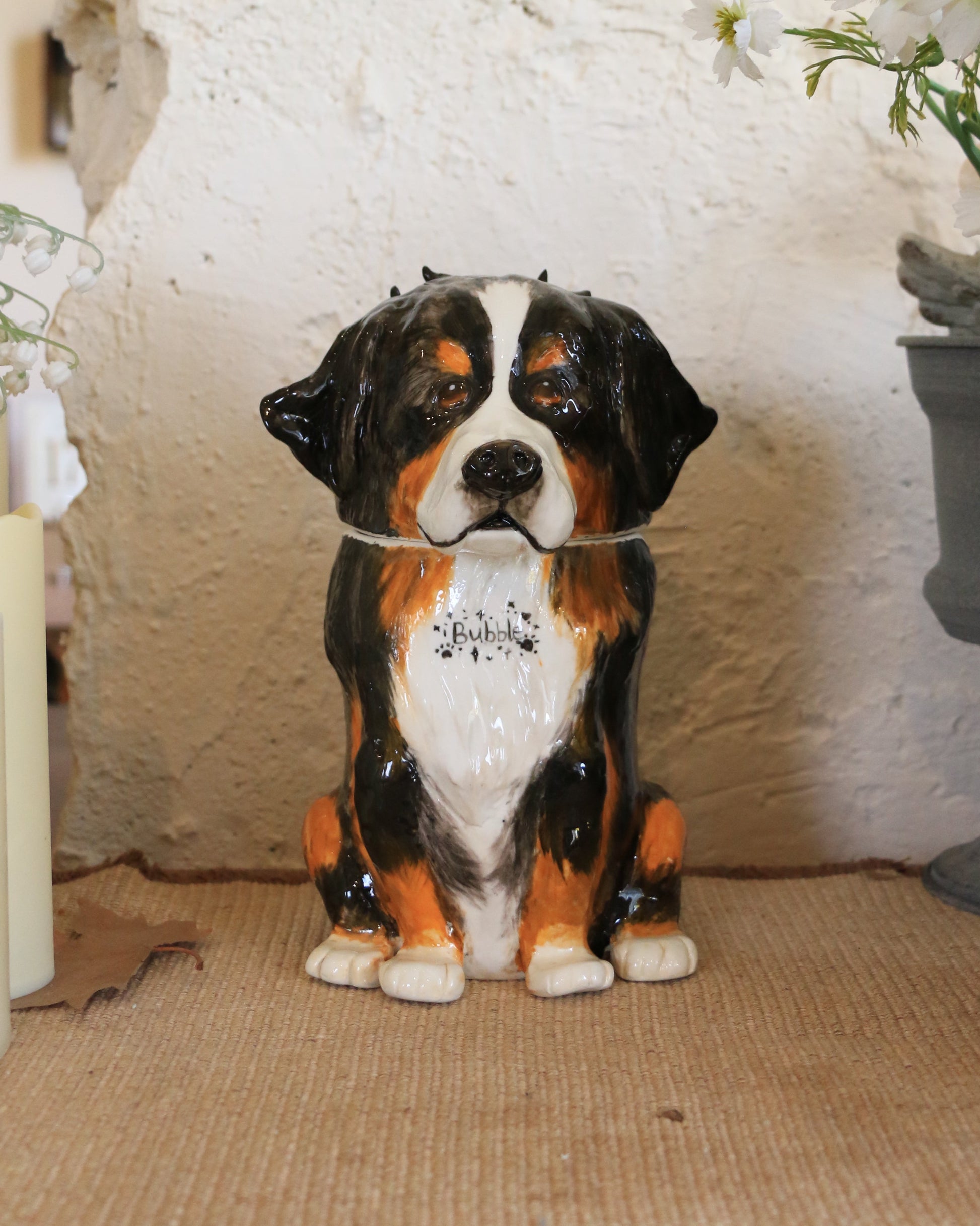 Custom Handmade Berner Sennenhund Urn