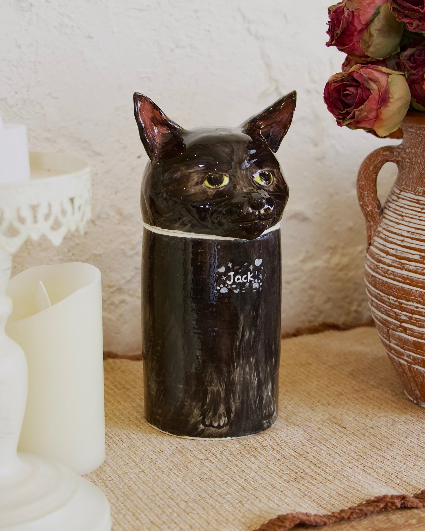 Custom Handmade Cat Urn